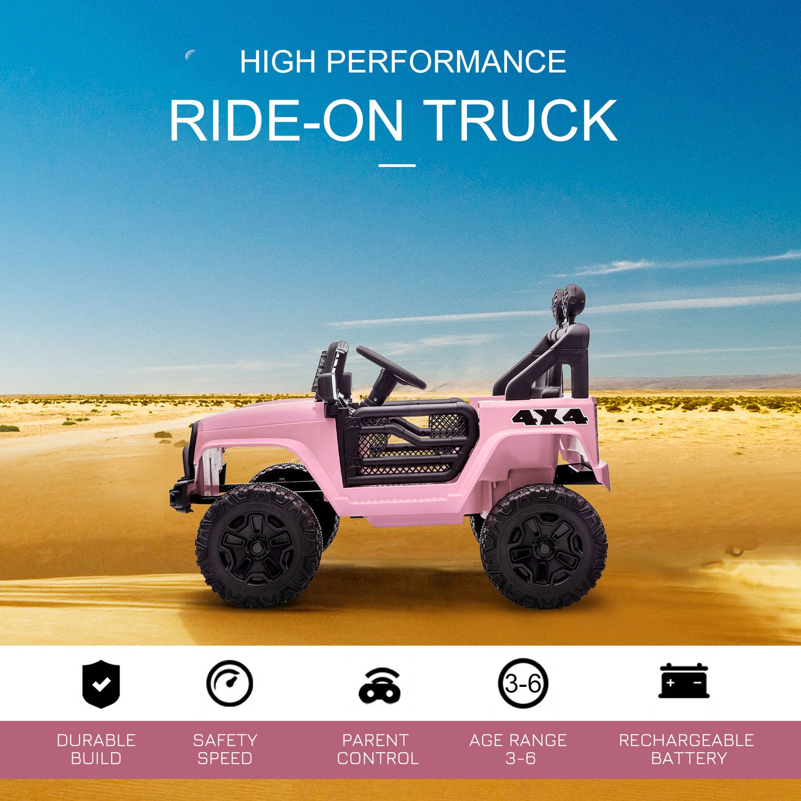 Kids Electric Ride-On Truck w/RC - Image 4