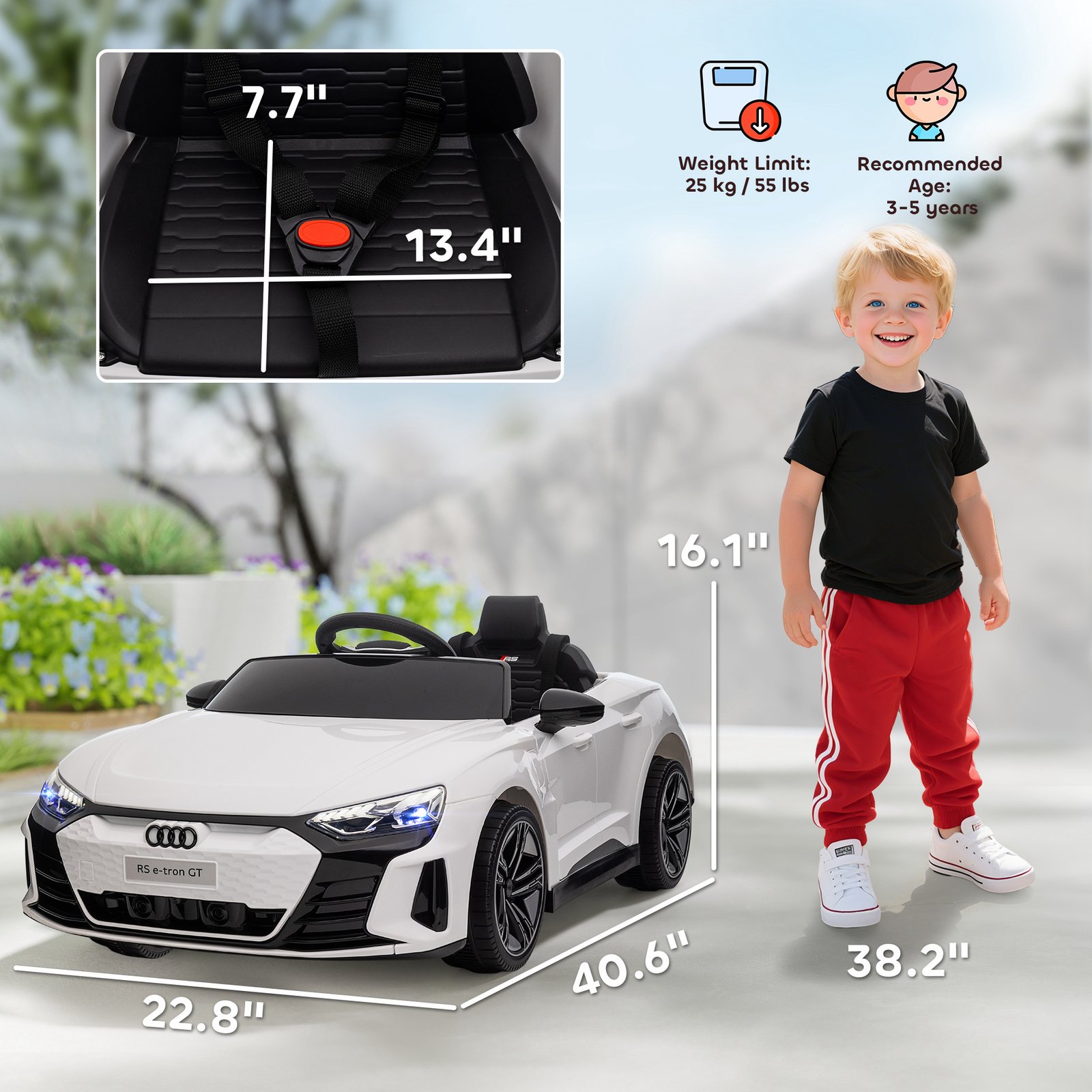 Licensed Audi Kids Ride-On Car - Image 8