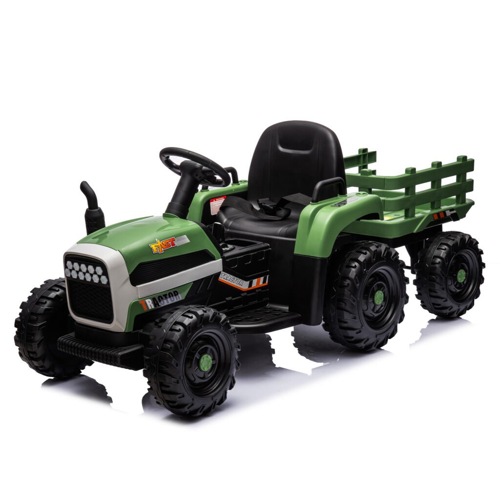 Kids Electric Ride-On Tractor with Trailer