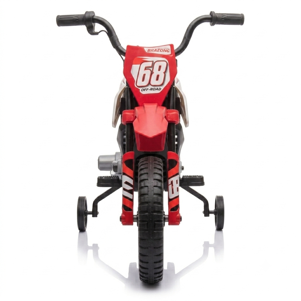 Kids Electric Motorcycle w/Training Wheels - Image 2