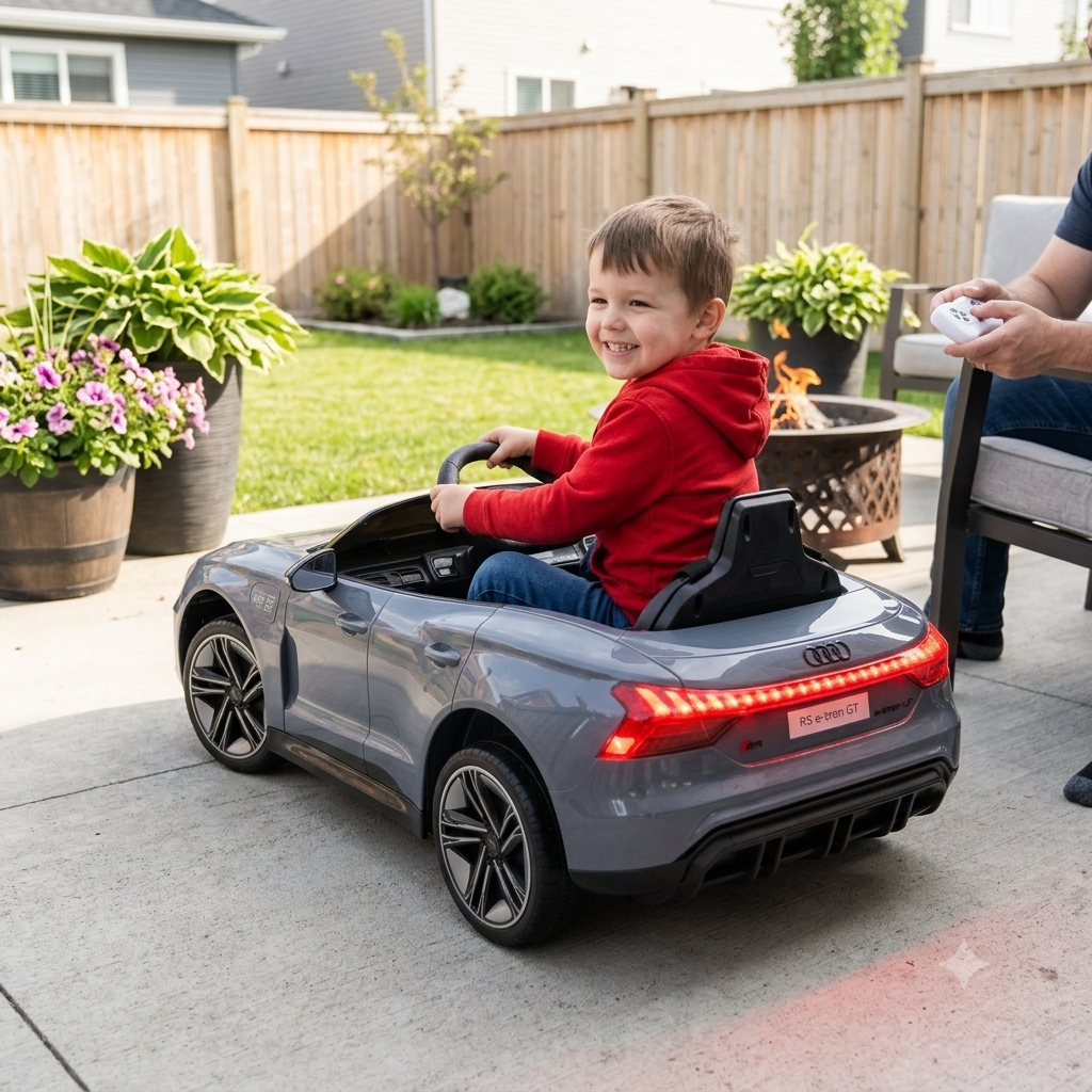 Licensed Audi Kids Ride-On Car - Image 6